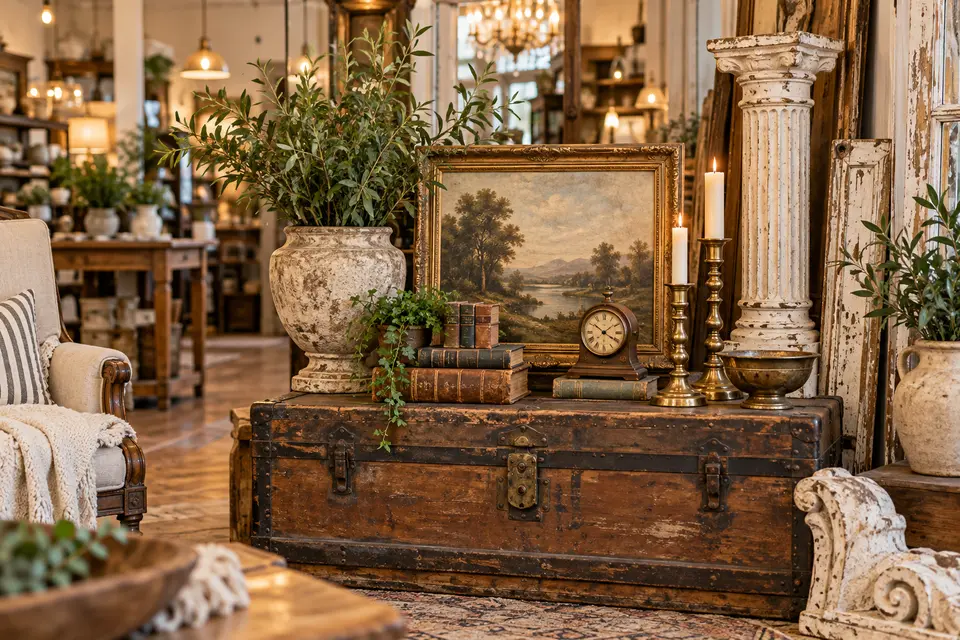 Curated antiques and vintage home accents